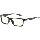 Gunnar Optiks Vertex, Unisex, Rektangel, Mode, Svart, Plast, Transparent