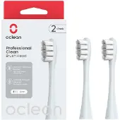 Oclean Tandborsthuvuden - Professionella Clean - 2-pack - Silver - - One Size - Hygienartiklar