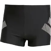 Adidas Sportbadbyxa 'Big Bars' grå / svart / vit