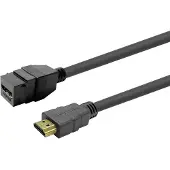 VivoLink Keystone Black HDMI Female to HDMI Male