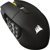 Corsair Scimitar Elite Wireless SE MMO - Gun metal - Gamingmus - Optic - 16 knappar - Svart