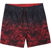 KOROSHI Badshorts indigo / röd / svart