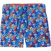KOROSHI Badshorts blå / ljusgul / mörkorange
