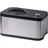 Unold 48826 Eismaschine & Joghurtbereiter EVA, Glassmaskin med kompressor, 1,5 l, 1 hoar, Svart, Rostfritt stål, LED, 1,2 m