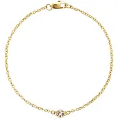 Mockberg Thin Sparkle Bracelet Gold - Stjärnurmakarna