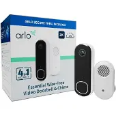 Arlo Video Doorbell 2K (2nd Generation) - Smart dörrklocka - med kamera - trådlös - Wi-Fi - 2.4 Ghz