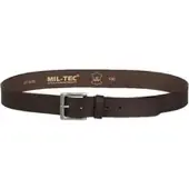 Mil-Tec Bälte av Nappaläder (Färg: Brun, Storlek: 90cm)