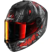 Shark Spartan RS Shaytan Matt/Svart/Röd/Antracit S Unisex sort