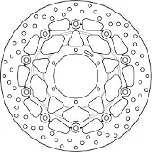 Brembo Bromsskivor godkända enligt ECE R90 78B40876 FRAM