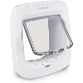 Petsafe kattlucka med mikrochip vit