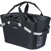 Basil bakre lastkorg CLASSIC CARRY ALL REAR BASKET MIK 22L MIK-system, helsvart (ny 2025)