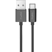 Puro 12W TPE USB-A - microUSB 2m kabel - Svart