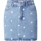 ONLY Kjol 'ONLSTELLA' blå denim / vit