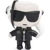 Karl Lagerfeld Axelremsväska nude / svart / vit