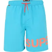 Superdry för män. M3010244A Blå grafisk baddräkt (M), Strandkläder, Återvunnen polyester, Hållbar