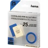 Hama - CD/DVD-ficka - transparent (förpackning om 25)