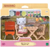 Sylvanian Families - BBQ Picnic Set - Elephant Girl - 5640 - - One Size - Leksaksfigur