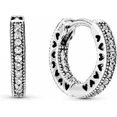Pandora 296317CZ Hearts Hoops