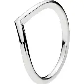 Pandora Polished Silver Wishbone ring 196314-54