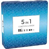 Tactic Brädspel - Trä - 5-I-1 - Collection Classique - - One Size - Brädspel