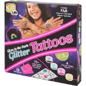 FAB LAB Fablab Glittertatueringar med självlysande effekt