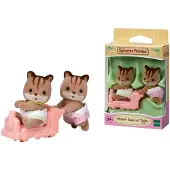 Sylvanian Families - Walnut Squirrel Twins - 5421 - - One Size - Leksaksfigur