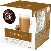Dolce Gusto Café Au Lait, Kaffekapslar, Cafe au lait, Dolce Gusto, 30 koppar, Multifärg,