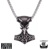 Northern Viking Jewelry Goat Head halsband NVJRS083