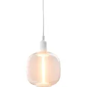 Airam Unna LED Pendelarmatur Klar E27 Vit sladd