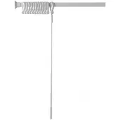 Van Der P Gardinstång flerfärgad vit 70-170 cm