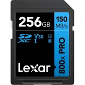 Lexar Sdxc 800x Pro Blue Series 256gb Uhs-1 V30 Minneskort