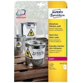 Avery Zweckform - Polyester, polyetylenteraftalat (PET) - matt - permanent häftning - bestruket - vit - 210 x 148 mm 40 etikett (er) (20 ark x 2) etiketter