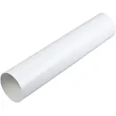 DUKA Ventilation Duka Vent.rør Ø125X500MM - Hvid Plast fremstilles i 2mm pvc