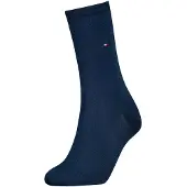 Tommy Hilfiger 1 Pack Flag Embroidery Socks WiTH Silk