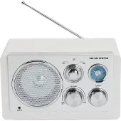 Denver Denver: Radio FM AM AUX Analog inställning TR-63W Vit