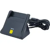 Deltaco UCR-156 - SMART-kortläsare - USB - svart