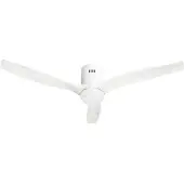 Avanca Hombli smart takfläkt med ljus - White & White Wood