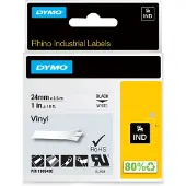 Dymo 1805430 Märkband Vinyl Bandfärg: Vit Skriftfärg: Svart 24 mm 5.5 m