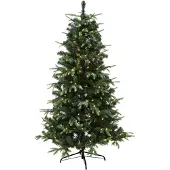 Konstgjort julgran PE/PVC VIGA, klass A, 140x96 cm m/LED, NORDIC WINTER (780-213)