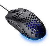 Trust GXT 928 Helox - Mus - ultra-lätt, gaming - högerhänt - optisk - 6 knappar - kabelansluten - USB - svart