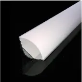 DEVELTRON Aluprofil 5 med opal kåpa - 2500 mm hörnprofil