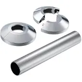 Danfoss väggros Krom t-VHX - rund t-VHX-DUO-MONO forkr 013G3133