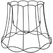 QAZQA Metallskärm svart 50/40 - Granny Frame