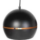 QAZQA Design Hänglampa svart med guldinredning 3-ljus - Buell