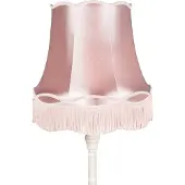 QAZQA Retro golvlampa grå med rosa mormorslampa - Classico