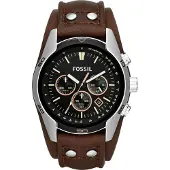 Fossil Klocka - - Coachman CH2891 - Armband av amerikanska plattor - Brun - Man