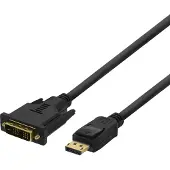 Deltaco DisplayPort till DVI monitorkabel, 20-pin ha - ha 3 m (DP-2030