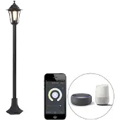 QAZQA Smart lykta svart 122 cm inkl. Wifi ST64 - New Haven