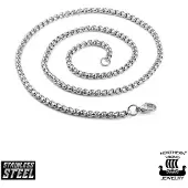 Northern Viking Jewelry NVJKE004 halsband Rolo link 70cm