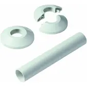 Danfoss väggrosett vit t-RTX - rund t-VHX-DUO-MONO vit